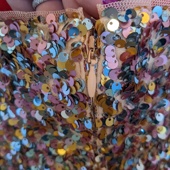 NWT Adrianna Papell Sequin Dress - Picture 2 of 8